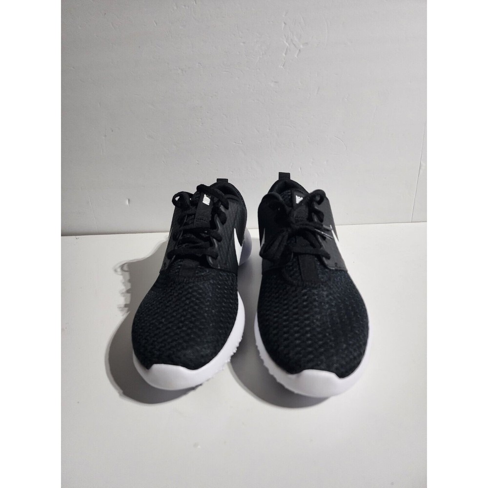 Nike Black Mesh Athletic Shoes with White Accents - Picture 6 of 9